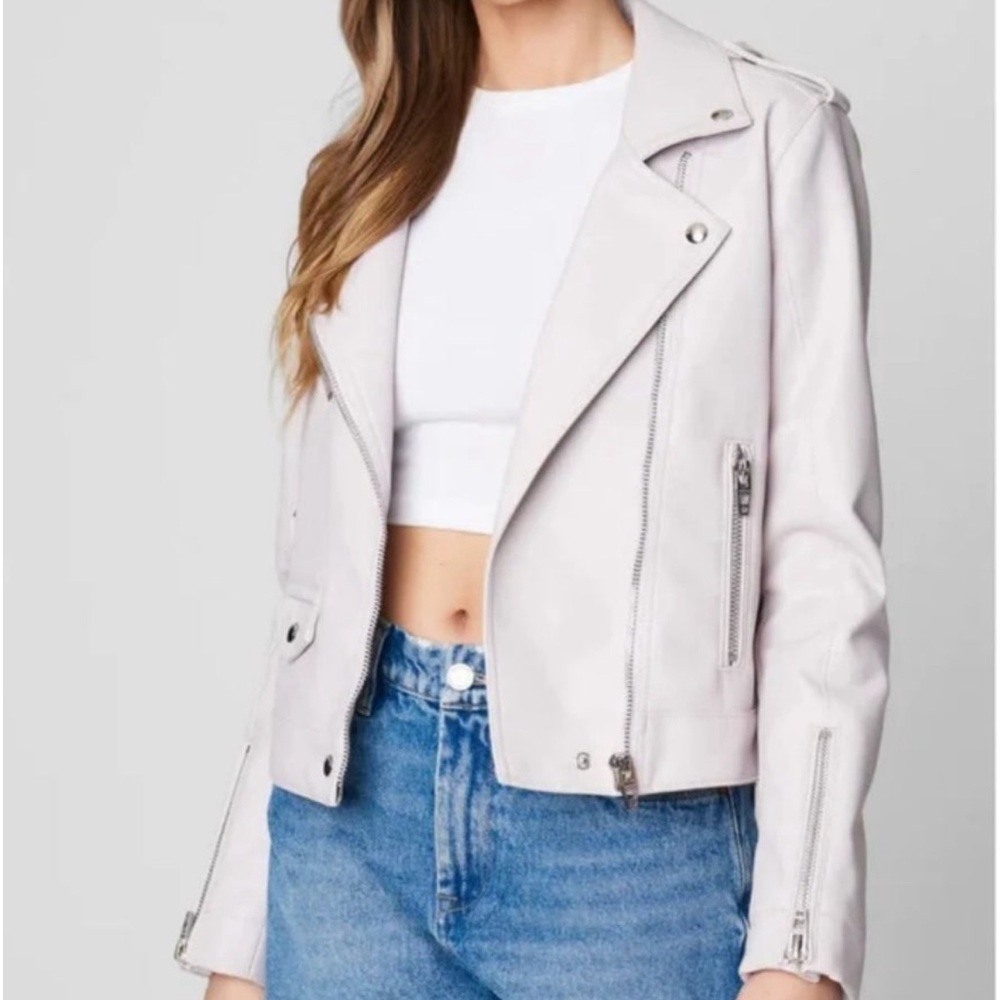 BlankNyc Light Lavendar Moto Jacket
